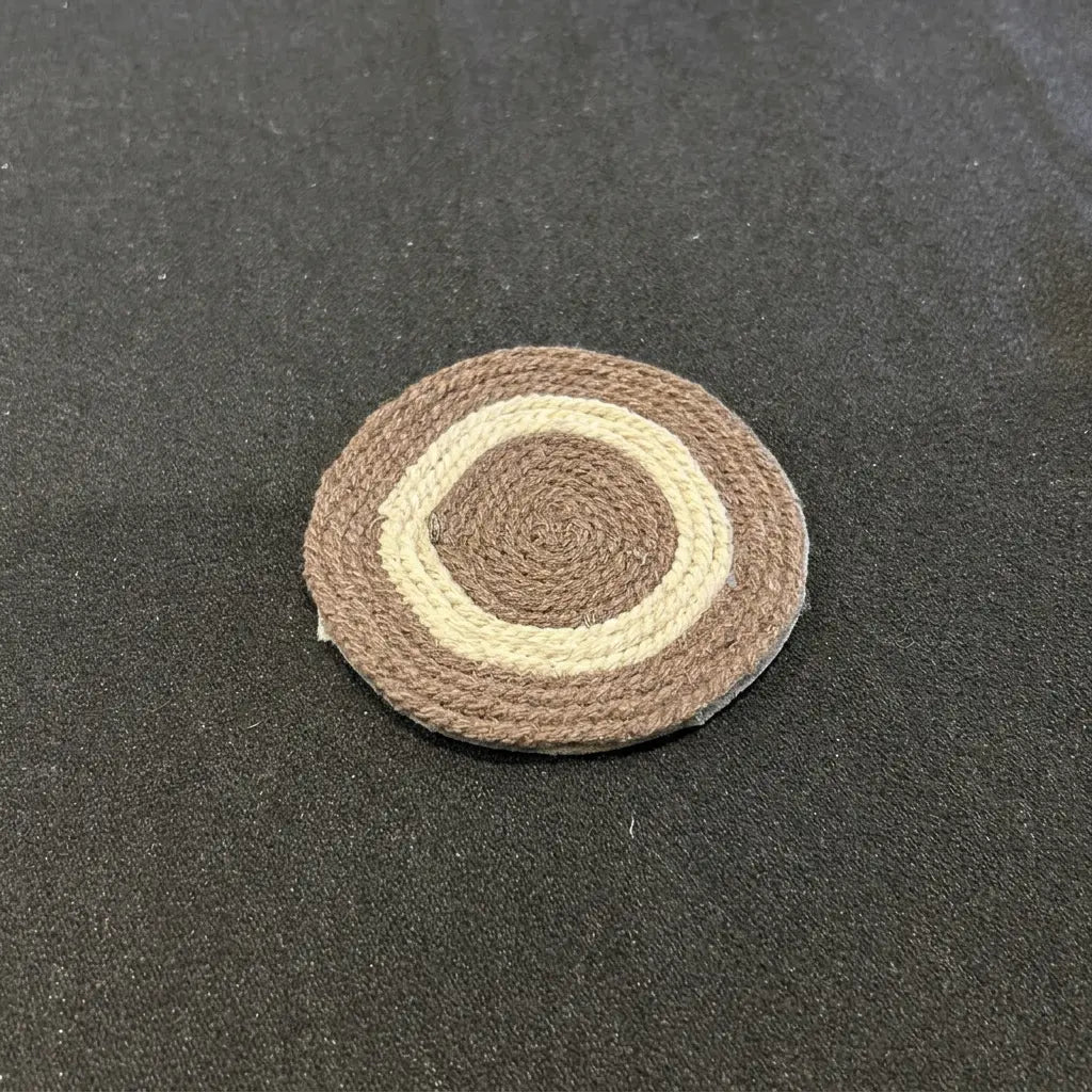 Handcrafted Round Jute Place Mat | Natural Jute Mats & Cup Coaster Set
