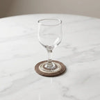 Handcrafted Round Jute Place Mat | Natural Jute Mats & Cup Coaster Set