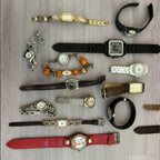 Lot of 20+ Mixed Fashion & Quartz Watches – Men’s & Women’s, Untested for Parts/Repair/Resale