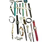 Lot of 20+ Mixed Fashion & Quartz Watches – Men’s & Women’s, Untested for Parts/Repair/Resale