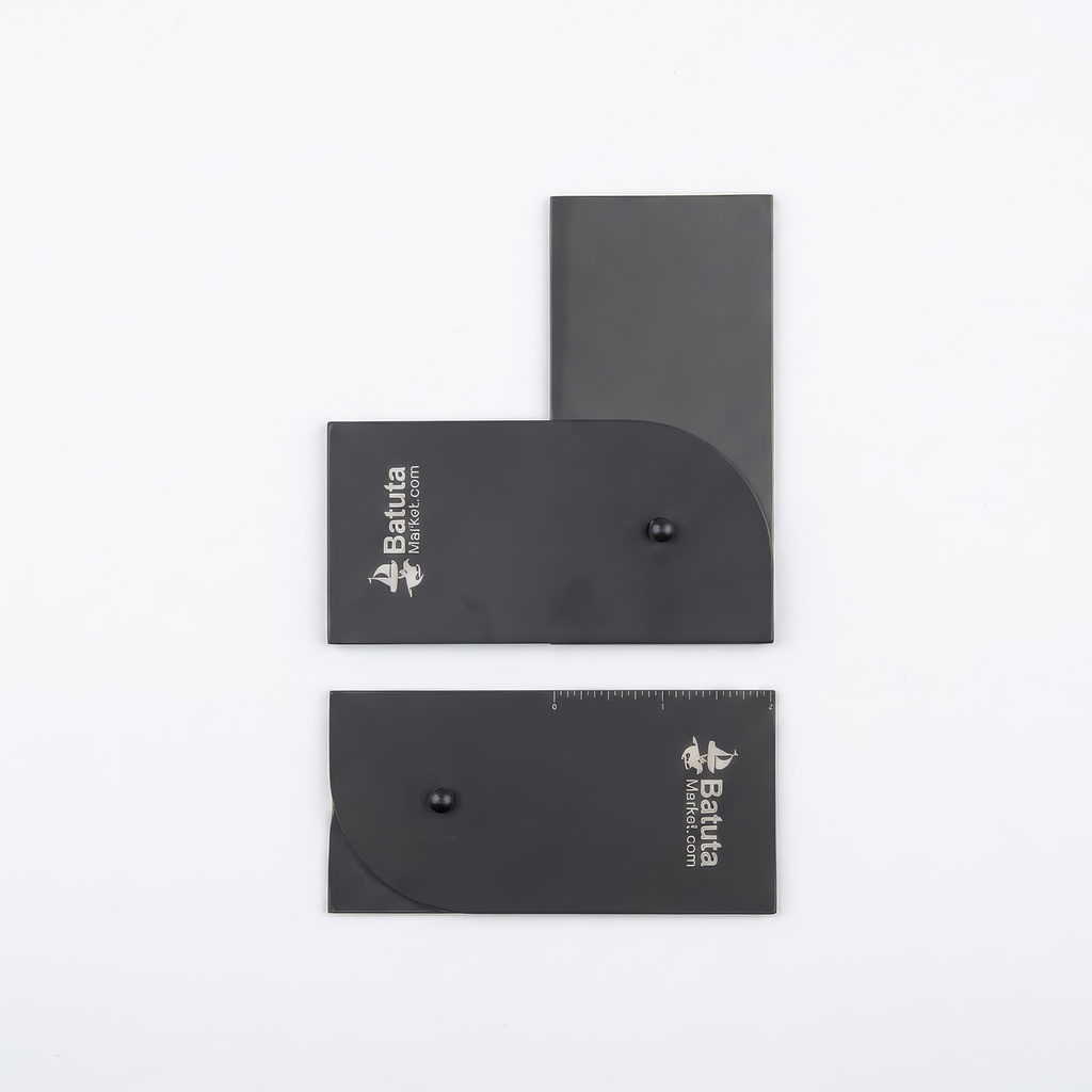 Professional Beard Shaping Tool and Hairline Guide with Built-In Measurement Ruler