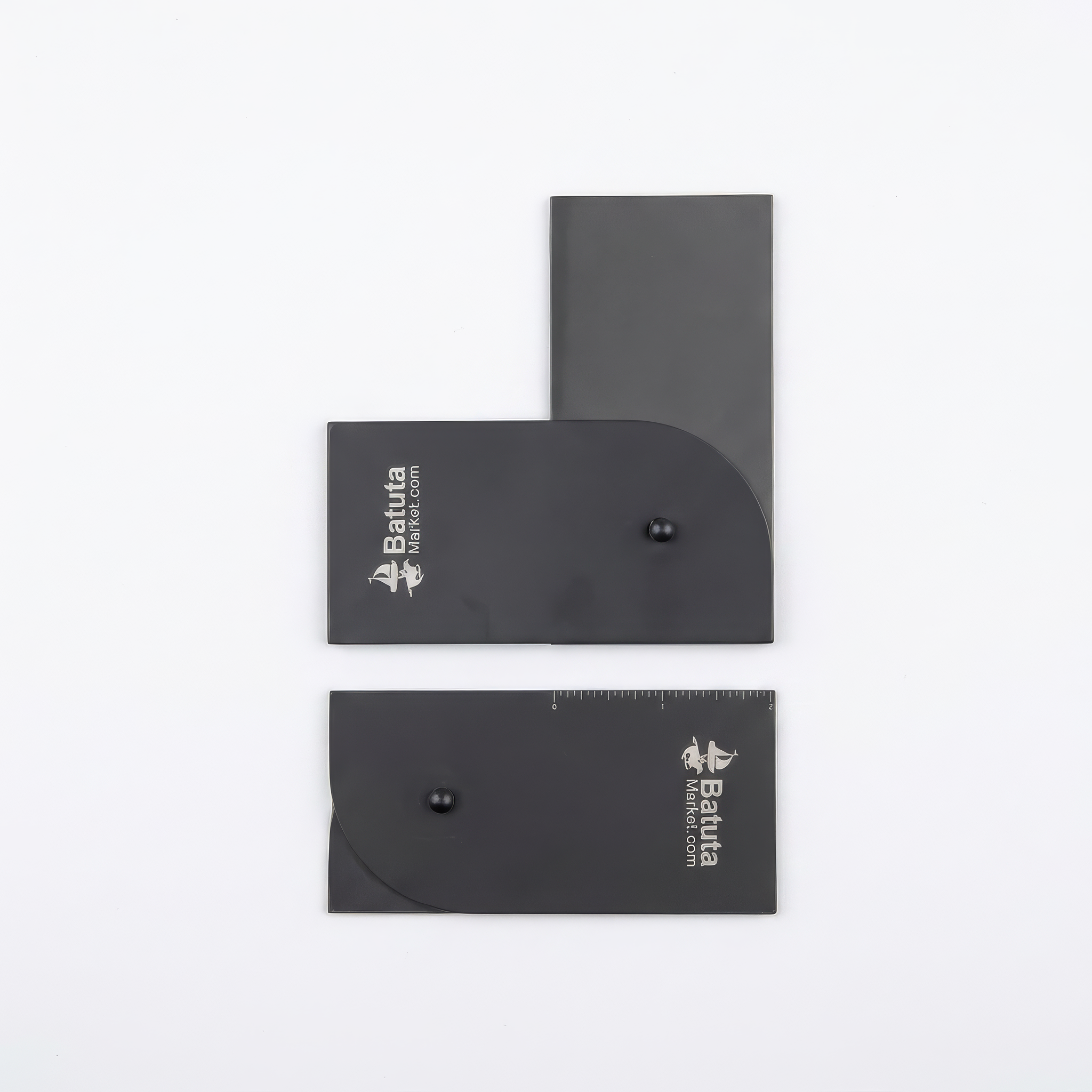 Professional Beard Shaping Tool and Hairline Guide with Built-In Measurement Ruler