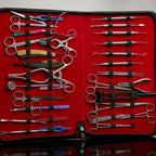 32-Piece Professional Barbering, Grooming & Manicure Master Kit with Zippered Carrying Case