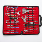 34-Piece Dental Surgical & Restorative Instrument Kit – Impression & Orthodontic Set with Zippered Carrying Case