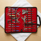 34-Piece Dental Surgical & Restorative Instrument Kit – Impression & Orthodontic Set with Zippered Carrying Case