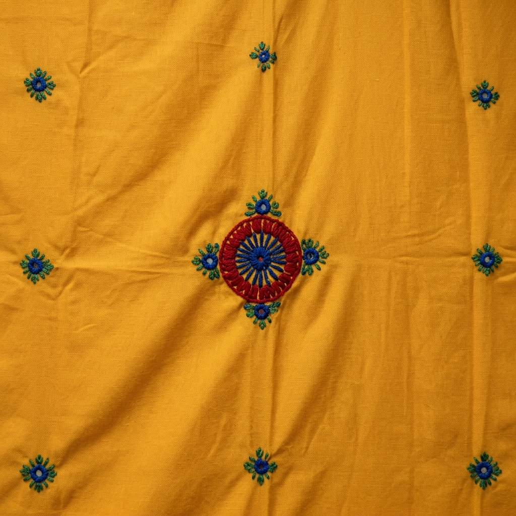 Hand-Embroidered Traditional Heritage Shawl – Authentic Ethnic Tribal Dupatta & Wall Hanging