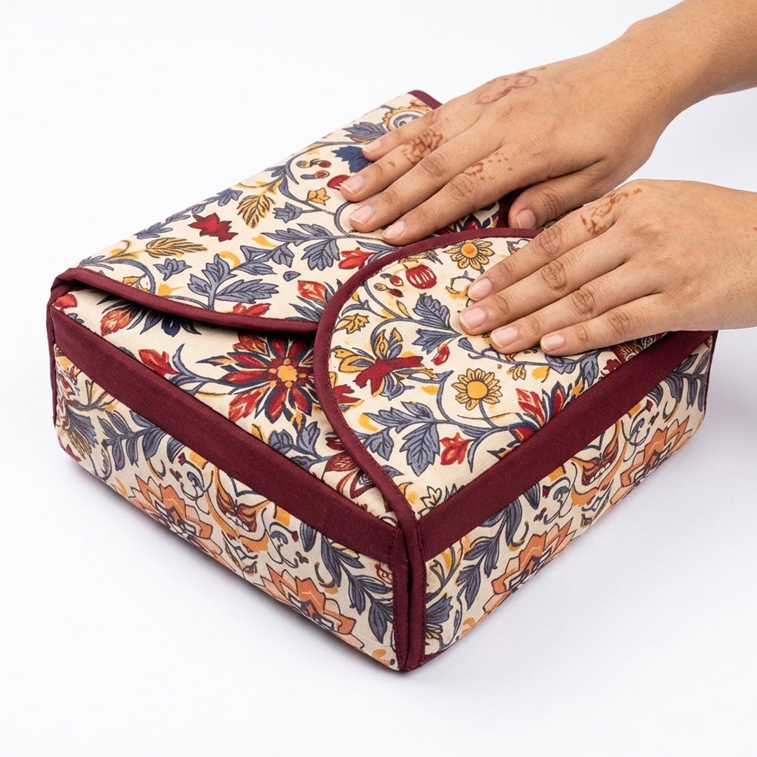 Handcrafted Four-Flap Roti Cover with Inner Bread Warmer