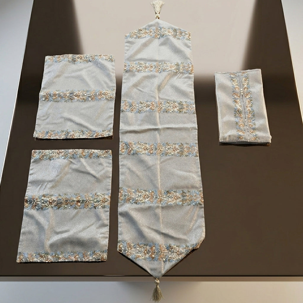 Artisanal Handcrafted Coffee Table Linens Set