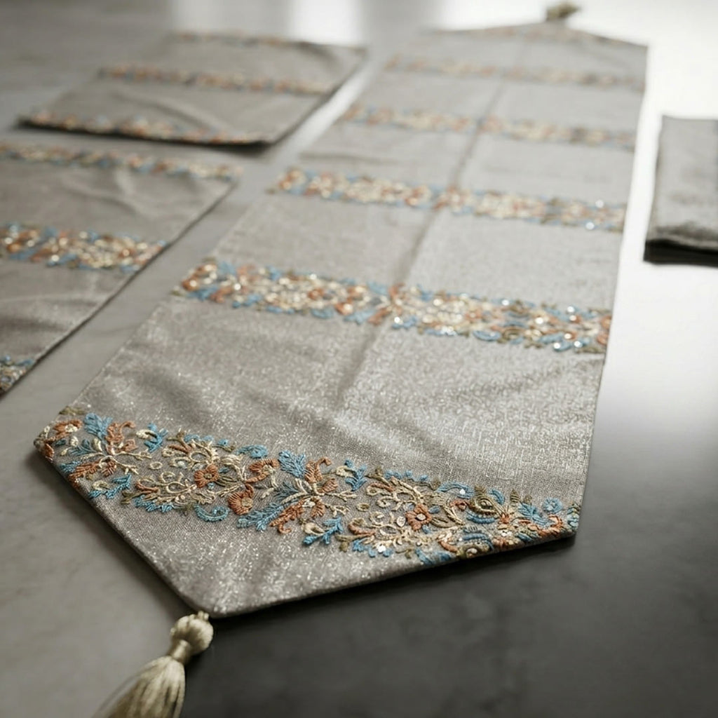 Artisanal Handcrafted Coffee Table Linens Set
