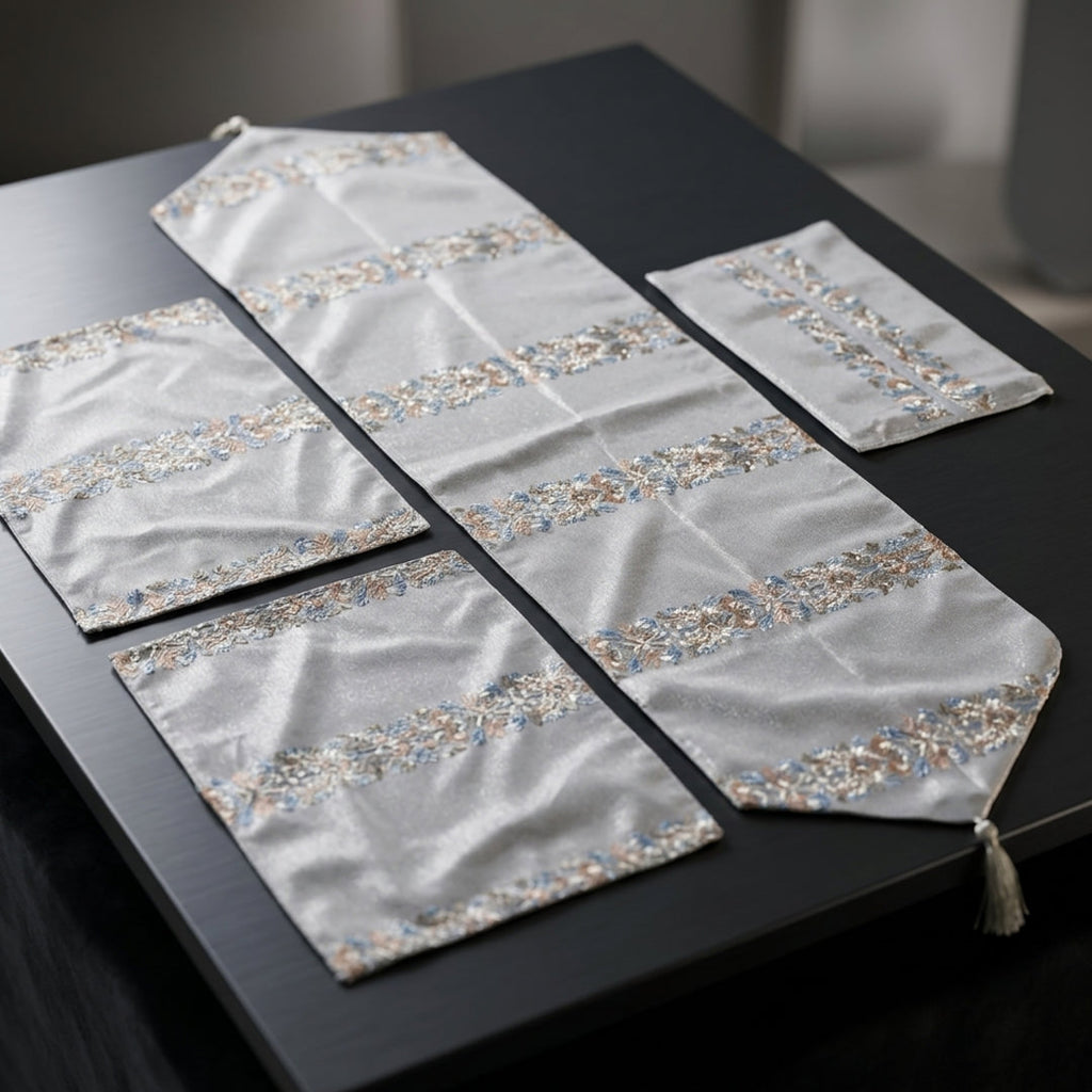 Artisanal Handcrafted Coffee Table Linens Set
