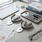 Perforated Stainless Steel Dental Impression Tray Set