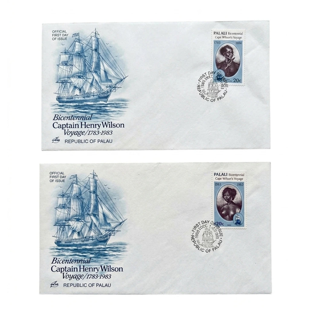 Vintage Republic of Palau First Day Covers – Set of 4