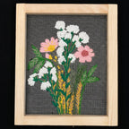Handcrafted Embroidered Wall Hanging with Wooden Frame | 10×12 Inch