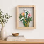 Handcrafted Embroidered Wall Hanging with Wooden Frame | 10×12 Inch