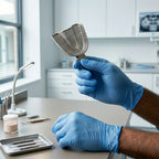 Perforated Stainless Steel Dental Impression Tray Set