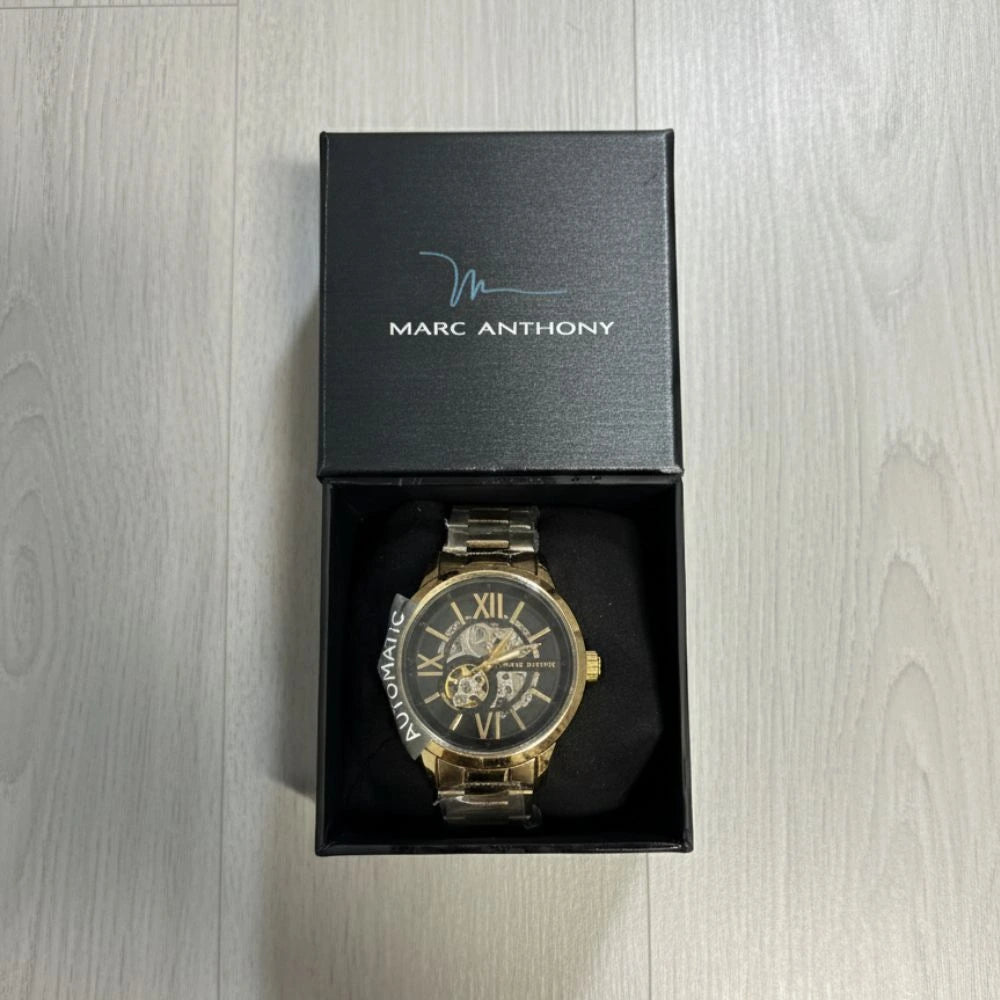 Marc Anthony FMDMA537 Automatic Skeleton Men’s Watch, Two‑Tone Stainless, New in Box