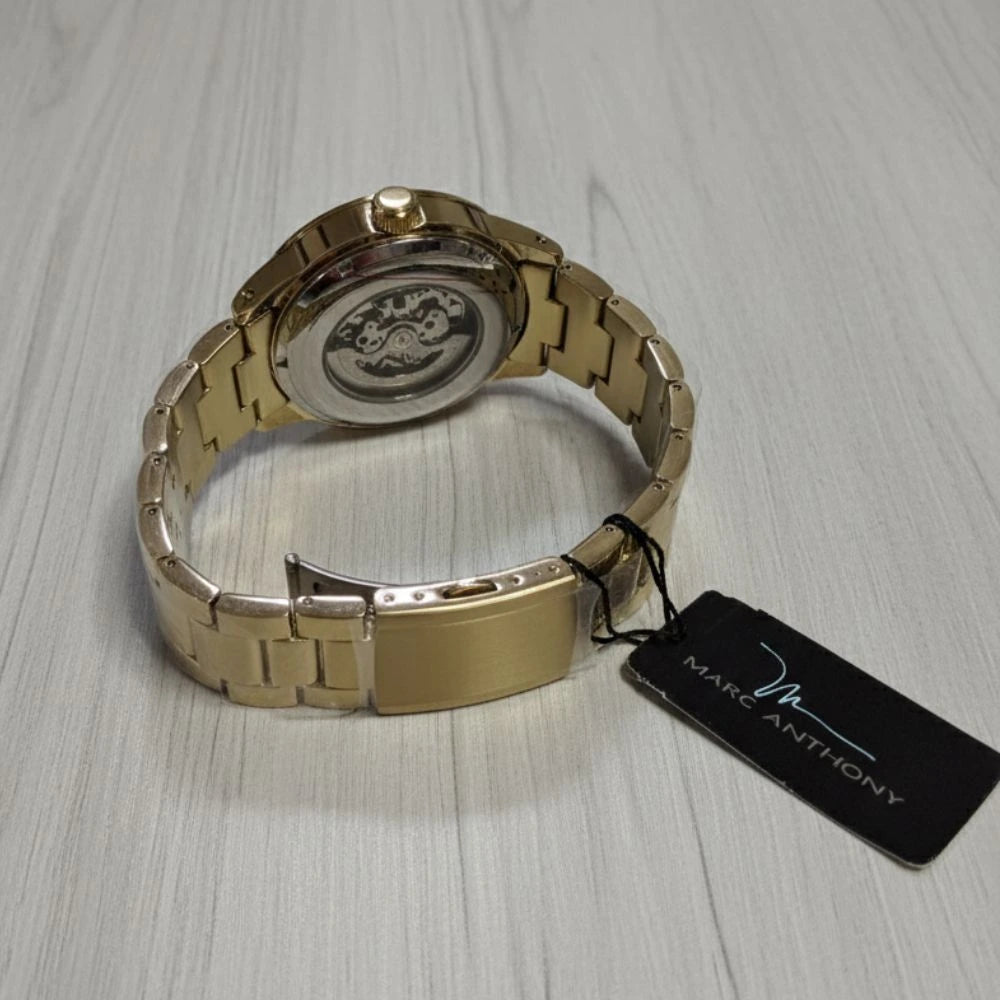 Marc Anthony FMDMA537 Automatic Skeleton Men’s Watch, Two‑Tone Stainless, New in Box