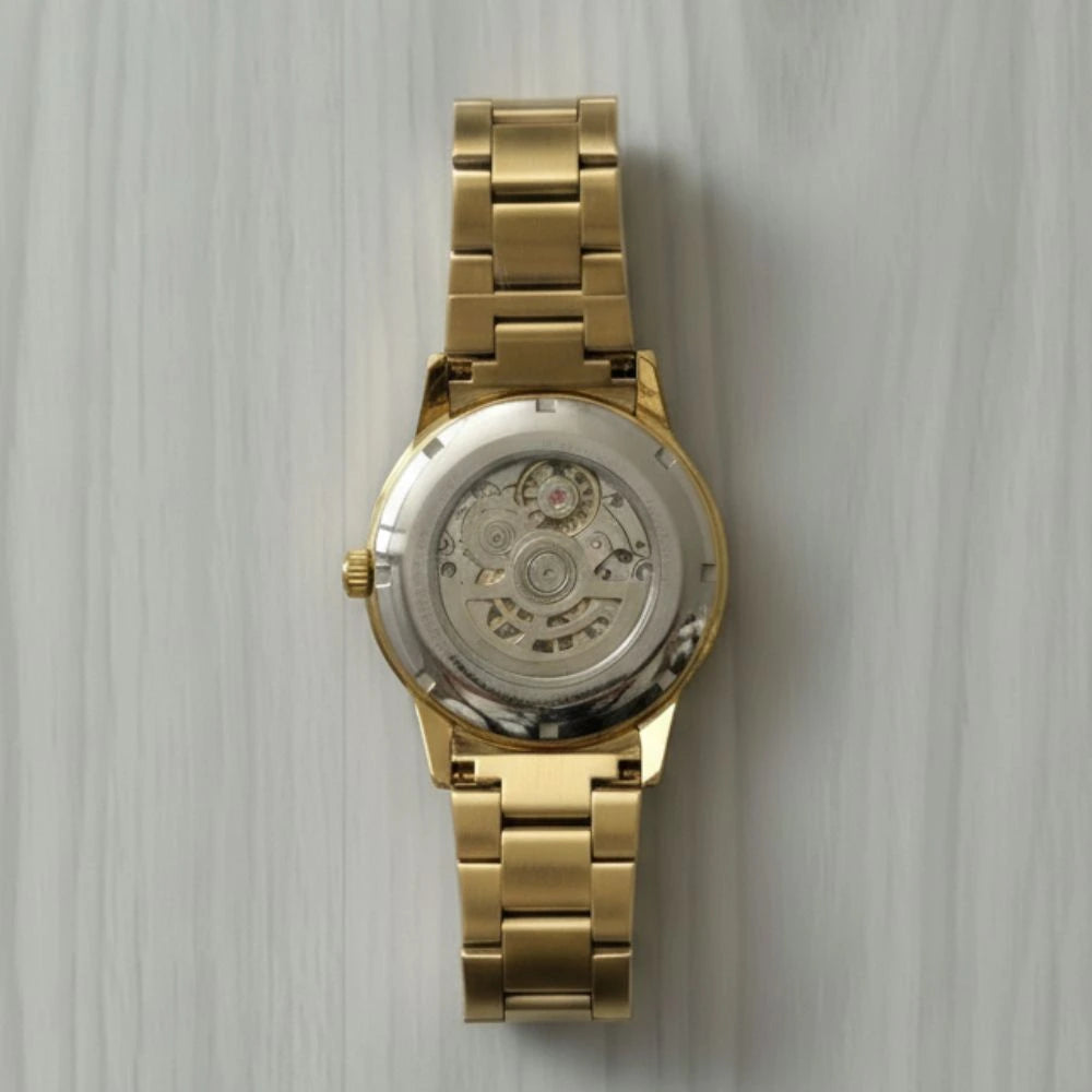 Marc Anthony FMDMA537 Automatic Skeleton Men’s Watch, Two‑Tone Stainless, New in Box