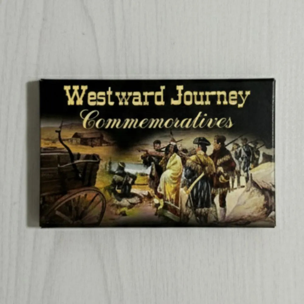 2005 Westward Journey “Ocean in View” Jefferson Nickel Set P & D – Gold Edition – Private Holder with Sleeve, Uncirculated