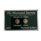 2005 Westward Journey “Ocean in View!” Jefferson Nickel Set P & D Uncirculated – Gift Holder/Platinum Edition