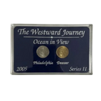 2005 Westward Journey “Ocean in View!” Jefferson Nickel Set P & D – Series 2 – Uncirculated in Holder with Sleeve