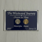 2005 Westward Journey “Ocean in View!” Jefferson Nickel Set P & D – Series 2 – Uncirculated in Holder with Sleeve