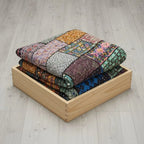 Vintage Tribal Patchwork Quilt – Mixed Pattern, Fabric Collage, Boho Decor Throw, Handmade by Craftswomen from Thar Desert, Sindh, Pakistan