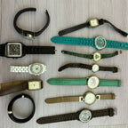 Lot of 20+ Mixed Fashion & Quartz Watches – Men’s & Women’s, Untested for Parts/Repair/Resale