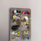 Mixed Vintage & Modern Costume Jewelry Lot – Brooches, Earrings, Pendants & Findings for Resale or Craft
