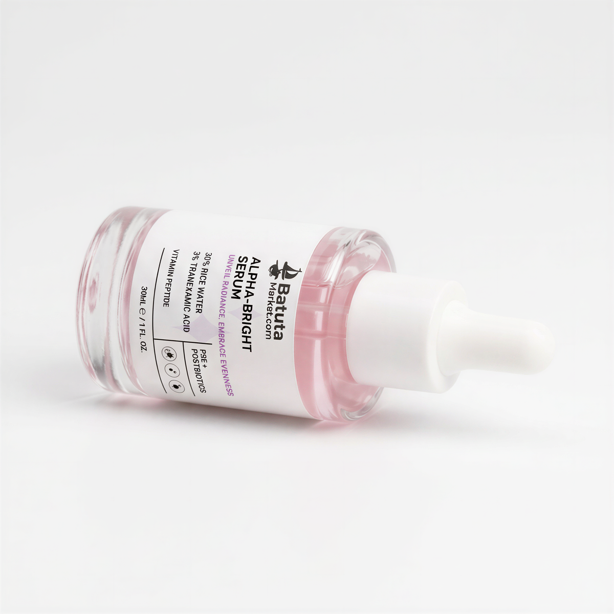 Alpha-Bright Serum with 30% Rice Water & 3% Tranexamic Acid (30ml)