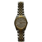 Seiko Quartz Day‑Date Men’s Watch, Two‑Tone Jubilee Bracelet, Silver Dial, Boxed, 1990s