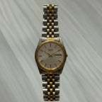 Seiko Quartz Day‑Date Men’s Watch, Two‑Tone Jubilee Bracelet, Silver Dial, Boxed, 1990s
