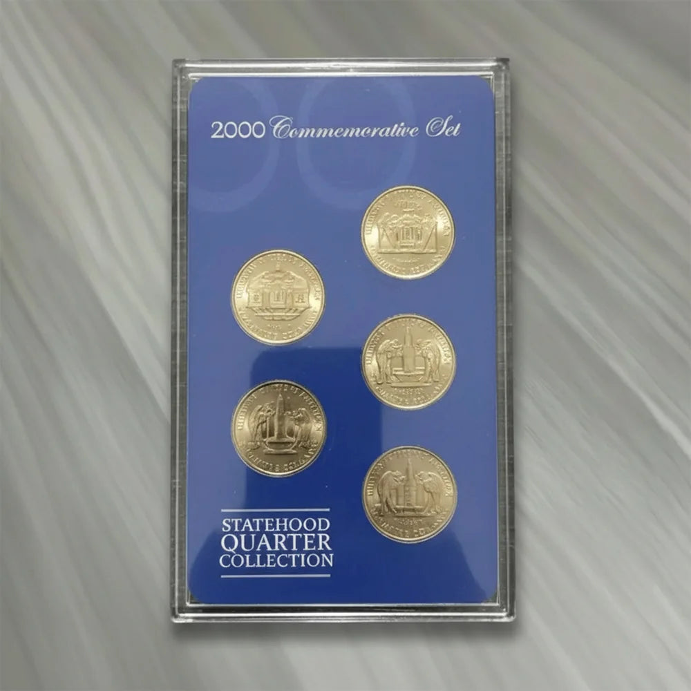 2000 Statehood Quarter Collection Commemorative Set - Gold Plated