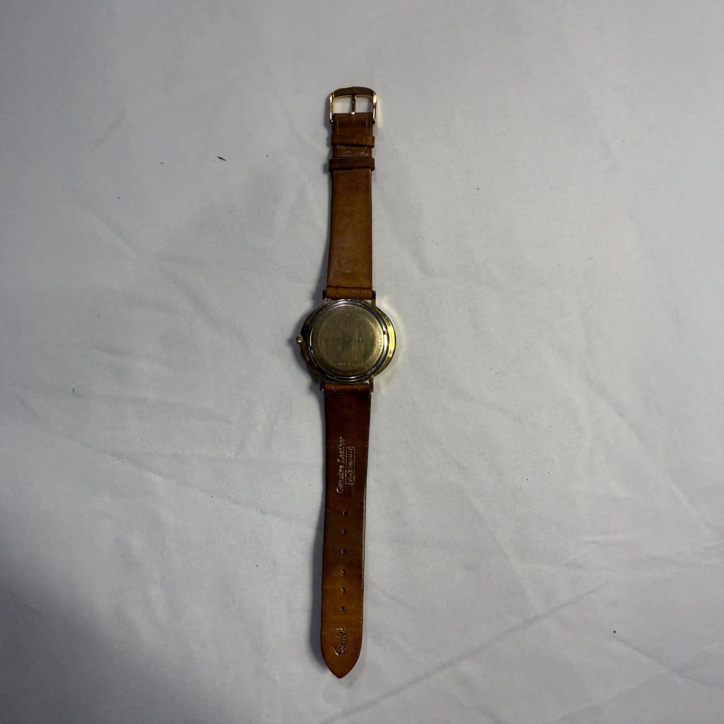 Vintage Bulova 23‑Jewel Automatic Men’s Watch, Day‑Date, Gold‑Tone Round Case, 1970s 11AOACB Era