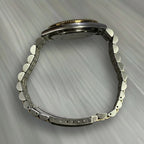 Seiko Quartz Day‑Date Men’s Watch, Two‑Tone Jubilee Bracelet, Silver “Platinum” Dial, Boxed, 1990s