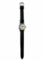 Coach Women’s Quartz Watch, Small Seconds Dial, Black Leather Strap, Box & Papers