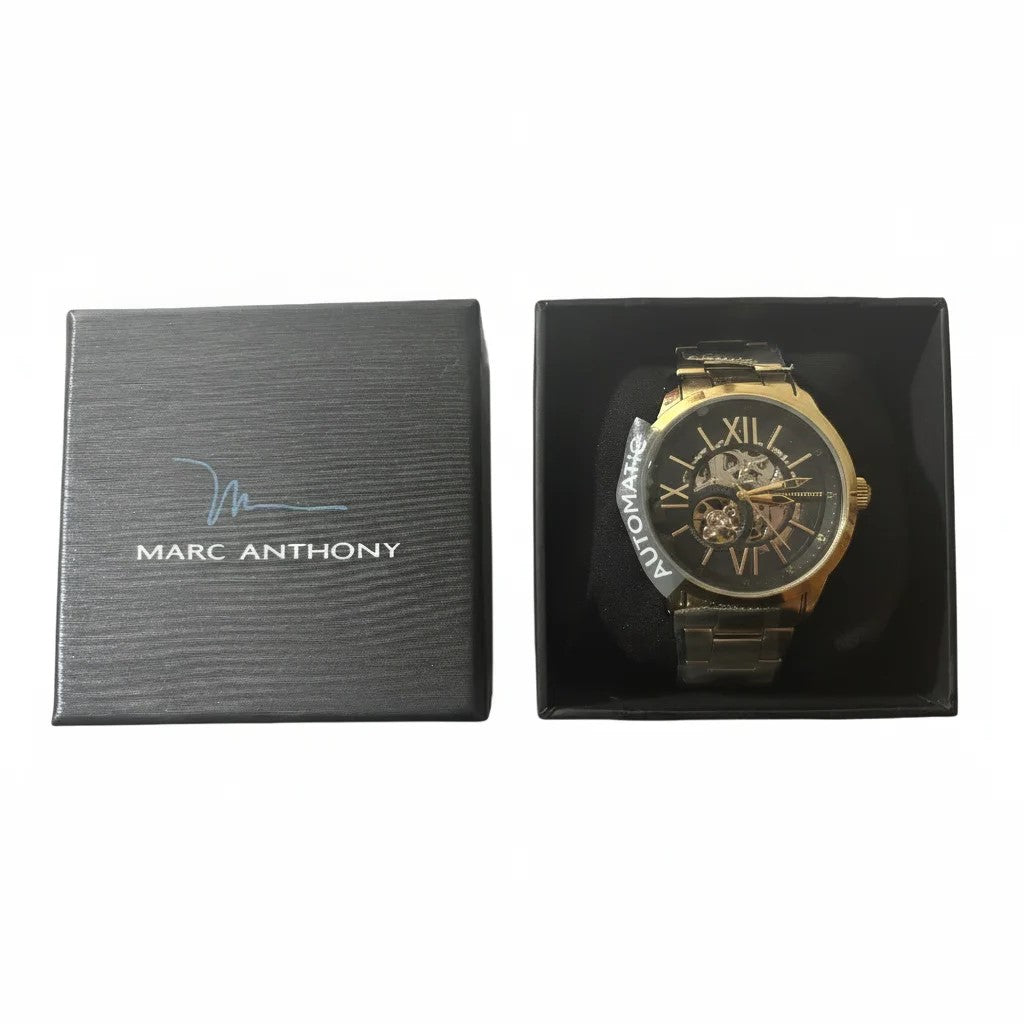 Marc Anthony FMDMA537 Automatic Skeleton Men’s Watch, Two‑Tone Stainless, New in Box