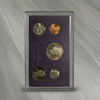 1985 United States Mint Proof Set (San Francisco “S”), 5 Coins, Original Purple Case