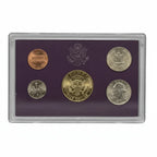 1986 United States Mint Proof Set (San Francisco “S”), 5 Coins, Original Purple Case