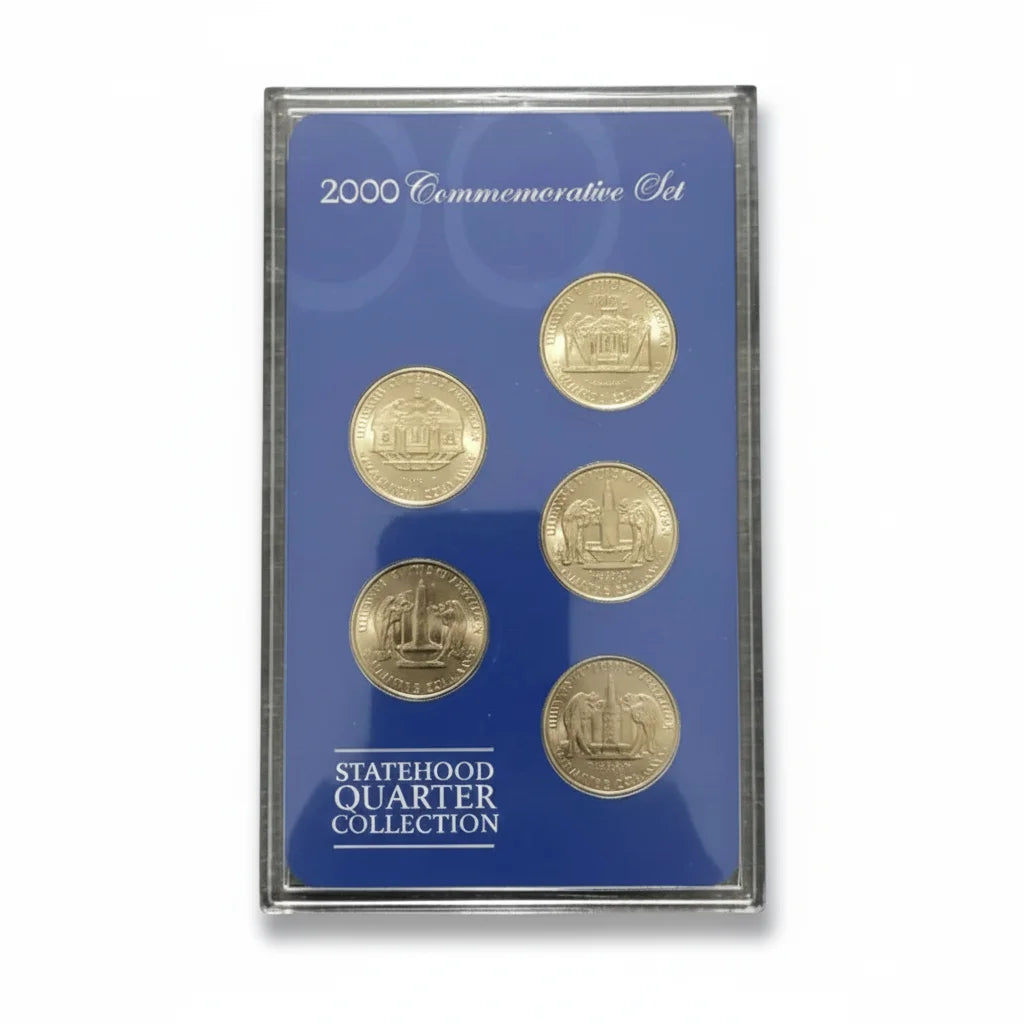 2000 Statehood Quarter Collection Commemorative Set - Gold Plated