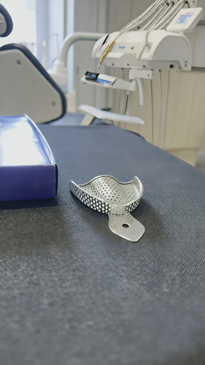 Perforated Stainless Steel Dental Impression Tray Set