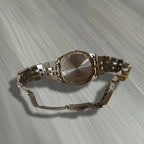 Seiko Quartz Day‑Date Men’s Watch, Two‑Tone Jubilee Bracelet, Silver Dial, Boxed, 1990s