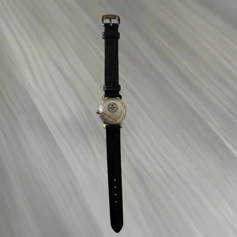 Coach Women’s Quartz Watch, Small Seconds Dial, Black Leather Strap, Box & Papers